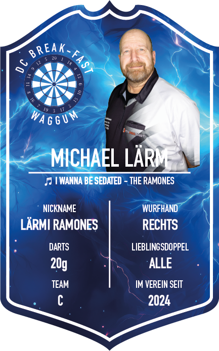 Playercard Michael Lärm