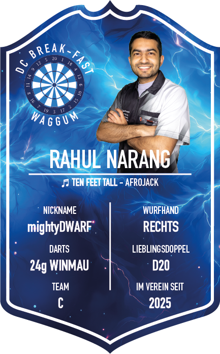 Playercard Rahul Narang