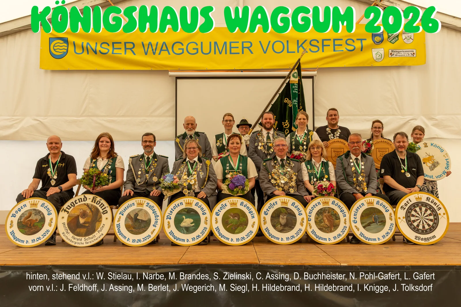 Königshaus Waggum 2026 beim Volksfest